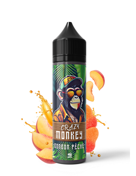 BONBON PÊCHE 50ML - CRAZY MONKEY
