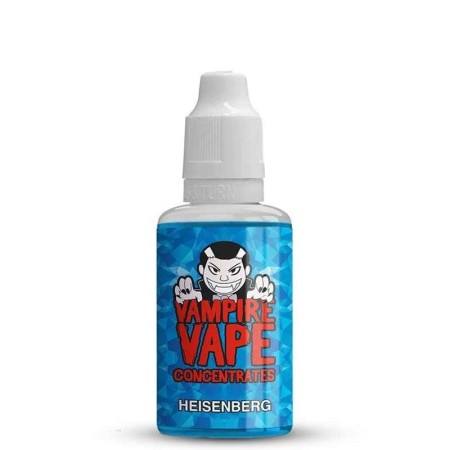 HEISENBERG CONCENTRE Le concentré Heisenberg de Vampire Vape est une recette secrète fruitée à la fraîcheur glaçante venue tout